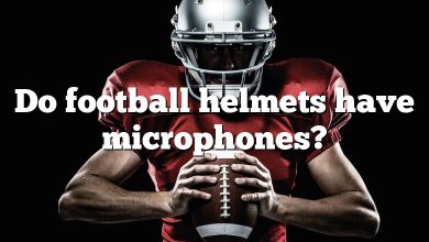 Do football helmets have microphones?