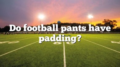 Do football pants have padding?