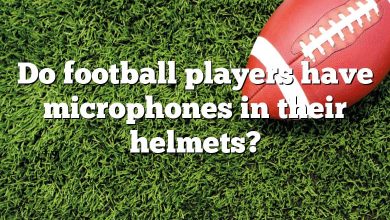 Do football players have microphones in their helmets?