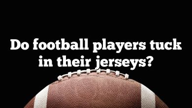 Do football players tuck in their jerseys?