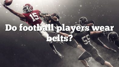 Do football players wear belts?