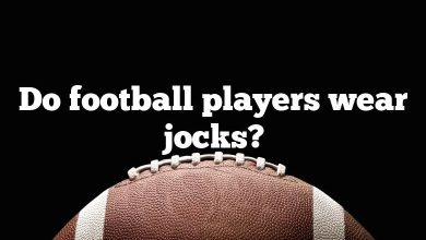 Do football players wear jocks?