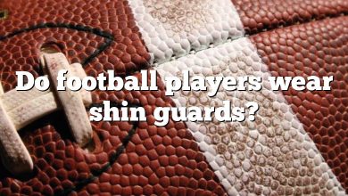 Do football players wear shin guards?