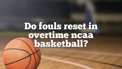 Do fouls reset in overtime ncaa basketball?
