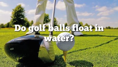 Do golf balls float in water?