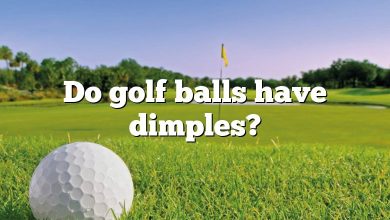 Do golf balls have dimples?