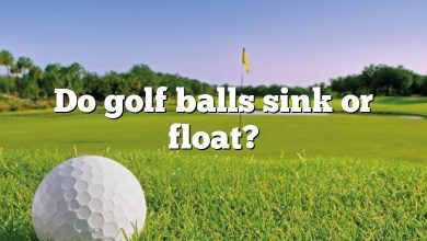 Do golf balls sink or float?