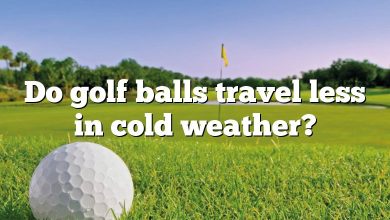 Do golf balls travel less in cold weather?