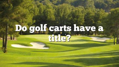 Do golf carts have a title?