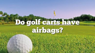 Do golf carts have airbags?