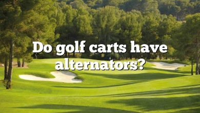 Do golf carts have alternators?