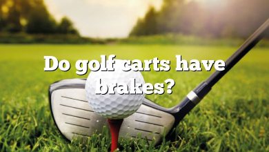 Do golf carts have brakes?