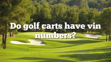 Do golf carts have vin numbers?