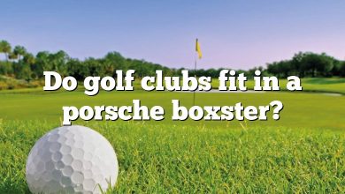 Do golf clubs fit in a porsche boxster?