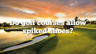 Do golf courses allow spiked shoes?