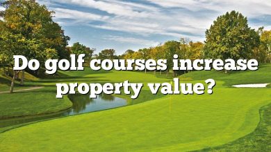 Do golf courses increase property value?