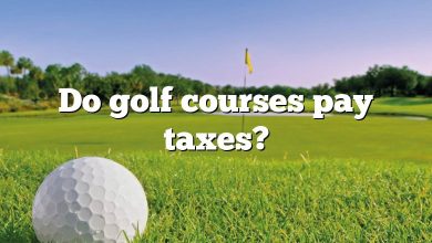 Do golf courses pay taxes?