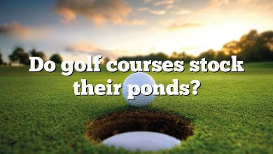 Do golf courses stock their ponds?