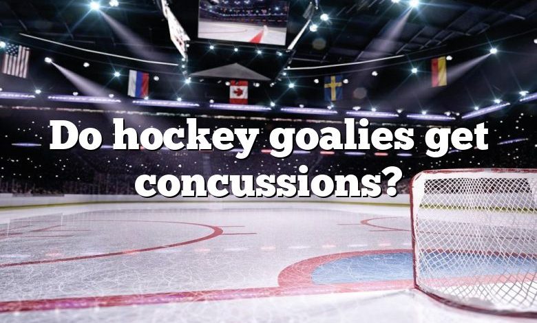 Do hockey goalies get concussions?