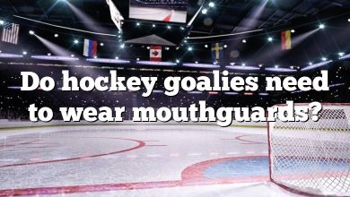 Do hockey goalies need to wear mouthguards?