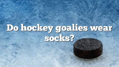 Do hockey goalies wear socks?