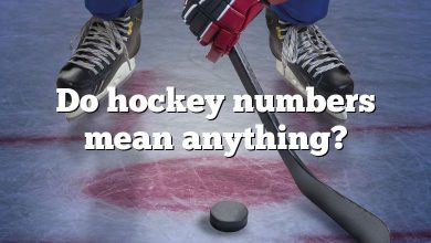 Do hockey numbers mean anything?