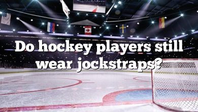 Do hockey players still wear jockstraps?
