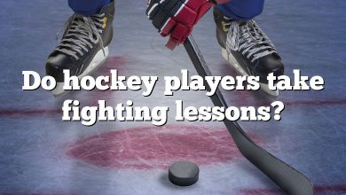 Do hockey players take fighting lessons?