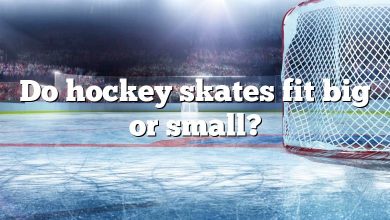 Do hockey skates fit big or small?