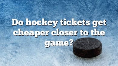 Do hockey tickets get cheaper closer to the game?