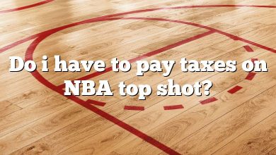 Do i have to pay taxes on NBA top shot?