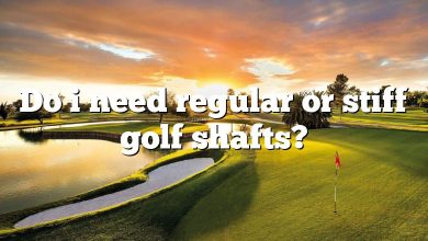 Do i need regular or stiff golf shafts?