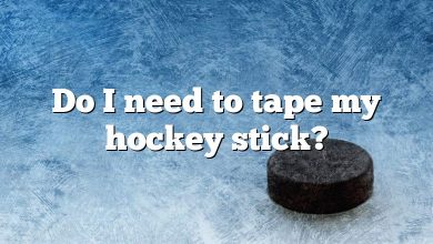Do I need to tape my hockey stick?