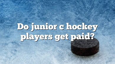 Do junior c hockey players get paid?