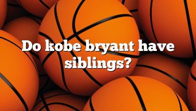 Do kobe bryant have siblings?