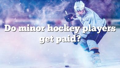 Do minor hockey players get paid?