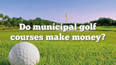 Do municipal golf courses make money?