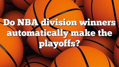 Do NBA division winners automatically make the playoffs?