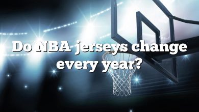 Do NBA jerseys change every year?