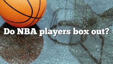 Do NBA players box out?