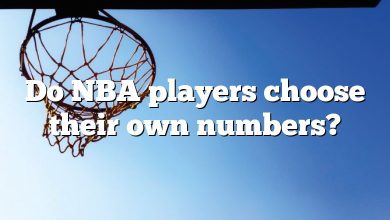 Do NBA players choose their own numbers?