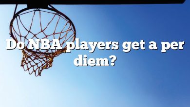 Do NBA players get a per diem?