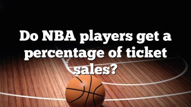 Do NBA players get a percentage of ticket sales?