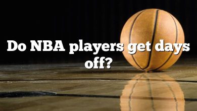 Do NBA players get days off?