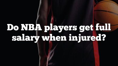Do NBA players get full salary when injured?