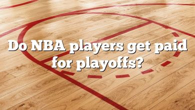 Do NBA players get paid for playoffs?
