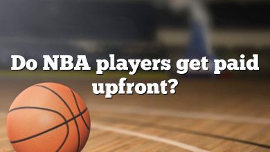 Do NBA players get paid upfront?