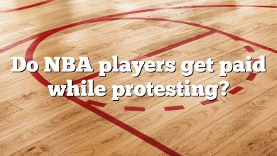 Do NBA players get paid while protesting?