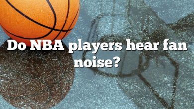 Do NBA players hear fan noise?