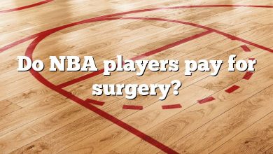 Do NBA players pay for surgery?